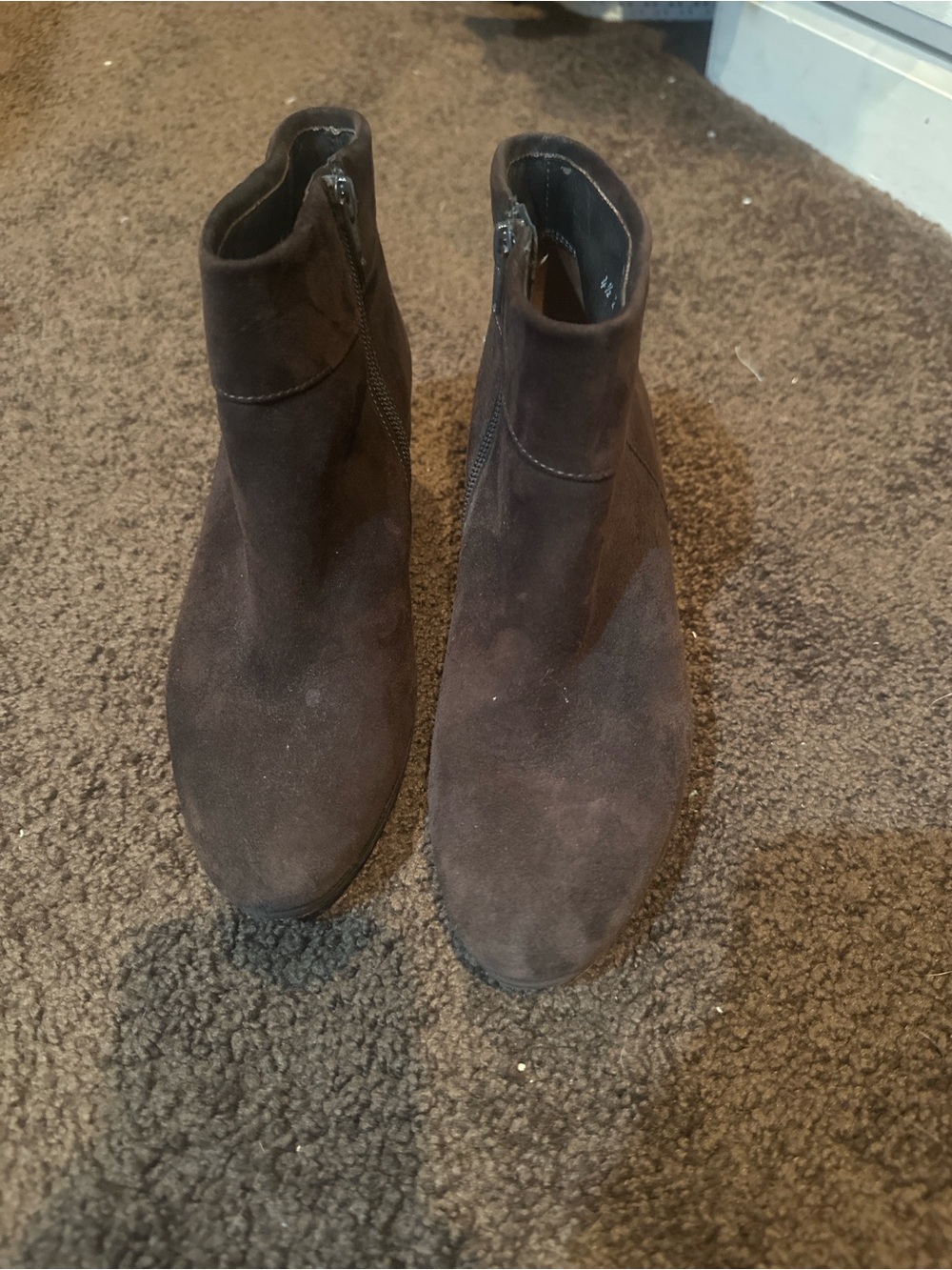 Paul Green Dark Brown Suede Chukka Booties